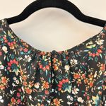 J.Crew Mercantile Versailles Floral Tulip Hem Fit and Flare Dress Black Size 6 Photo 9