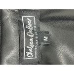 Chelsa Deboer Lily & Lottie Quilted Faux Leather Puffer Jacket Black Size Medium Photo 5