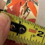 Floral Orange and Cream Bangle Photo 1