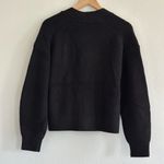 Everlane The Boxy Cardigan in Everyday Cotton in Black, Size Medium Photo 9