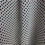 Merona Women's XL Black Pink Geometric Long Sleeve Scoop Neck Blouse Photo 9