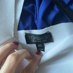 Topshop  | White Peplum Top Scuba Size 2 Photo 3