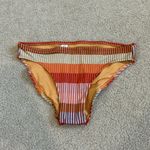 Aerie NWT  Jacquard Striped Bikini Bottom Women's Cinnabar Swim Beach Size XS Photo 3