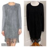 FATE. Faux Suede Fringe Dress Photo 1
