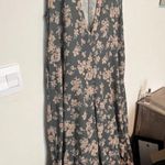 BUCKETLIST Wide Leg Knit Pant Floral Jumpsuit size M Green Size M Photo 1