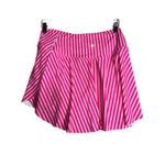 Halara  Womens Pink NEW High 2-in-1 Side Pocket Striped Mini Tennis Skirt Sz‎ L Photo 4