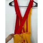 Vibrant Crochet‎ sleeveless sweater Red Photo 4