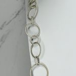 Joan Rivers Sparkly Silver Tone Long Chain Link Necklace ✨ Photo 7