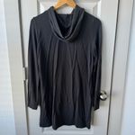 Altar'd State Altar’d State Cozy Dark Gray Hoodie Dress With Drawstings Size Small Photo 3