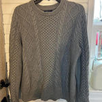 Ralph Lauren Grey chunky knit 100% cotton blend men’s  sweater size medium  Photo 0