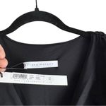 Susana Monaco Short-sleeve Gathered V-neck Romper XS Black Photo 3