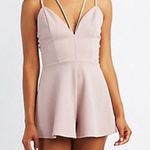Charlotte Russe Mauve Criss Cross Romper Photo 0