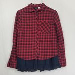 BDG Flannel Peplum Shacket/Shirt Photo 0