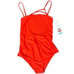 Speedo  Orange Persimmon Lucia Square Neck One Piece Swimsuit size XS NEW Tags Photo 13