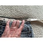 Pistola  High Waist Raw Hem Croc Skin Pattern Blue Denim Shorts Size M Photo 4