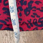 Vfish Womens Shift Dress‎ Knee Length Animal Print Strech Criss Cross Red Small Photo 5