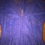 Gianni Bini Deep V Neck Lace Embroidered Dress Photo 0