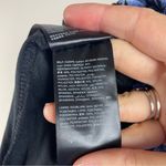 Bebe Blue Black Floral Velvet Long Sleeve Jumpsuit Women XL Designer Pants Photo 3