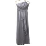 Lavish Lice Lavish Alice Pleated Asymmetric Wide Leg Jumpsuit in Blue Gray Size 4 Photo 1