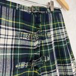 Blacky Dress Berlin XS Mini Skirt Wrap Green Plaid Wool Kilt Scotland Y2K School Photo 1