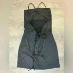 Parisian  NWT Women’s Petite Satin Cowl Neck Cami Mini Black Dress Size‎ 10 Photo 3