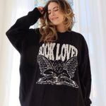 Rebel & Fleur  Book Lover Knit Sweater Photo 1