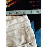 Earl Jean White Embroidered Rhinestones Denim Jeans Size 14 Straight Logo Photo 6