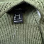 Forever 21 NWT  Sweater Top L Women Halter Ribbed Knit Olive Green Backless Party Photo 6
