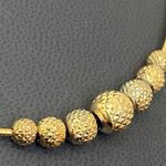 Sterling Silver 925 Gold Vermeil Sliding Ball Charm Pendant Snake Chain Necklace Photo 7