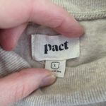 Pact  Color Block Mock Neck Sweatshirt Organic Cotton Women's Large Casual Comfy Photo 8