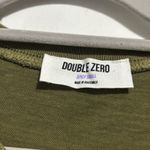 Double Zero Olive Green Sleeveless T-Shirt Dress Midi Pockets Small Photo 2