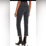 AGOLDE Riley High Rise Straight Crop Black Size 27 Photo 1