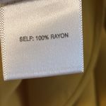 A New Day Rose + Olive Blouse Size M Mustard Yellow Color Short Sleeves Photo 8