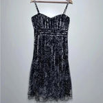 JS Collections  Black Fit and Flare Tulle Corset Dress Size 8 Photo 10