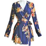 Privacy Please ✨ Artesia Mini Wrap Sz XS Dress Lined Billowy Split Sleeve✨ Photo 1