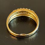 Cute Austrian crystal gold plated ring size 7.5 Photo 3