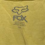 FOX Racing Womens Size Medium Yellow Short Sleeve‎ Shirt Fitted Floral Athletic Photo 1