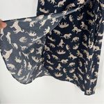 J.Crew Factory Cheetah Novelty Print V-Neck Short Sleeve Wrap Mini Dress Size 4 Photo 7