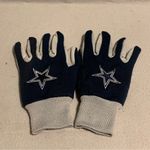 Dallas Cowboys Utility Gloves Dark Blue and Gray Size Fits Most Team Logo Photo 1