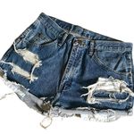 Wrangler Vintage Distressed Jean Shorts Photo 0