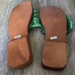 Mystique Boutique Mystique Green Sequin Sandals Size 7 Photo 6