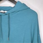 Athleta  Blue Balance Waffle Hoodie Sweatshirt Size L NWT Photo 4