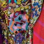 Sundance  Krya NWTs Embroidered Beaded Drawstring Cover Up Tunic size medium Photo 6