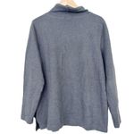 L.L.Bean Gray Softlight Quilted Funnel Neck Sweater Sz XL Photo 4