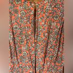 ZARA  Floral Printed Long Puff Ruched Sleeve Draped Midi‎ Dress Size Small Photo 14