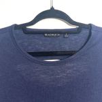 Athleta Breezy Navy Blue Cutout Back Long Sleeve Top Photo 2