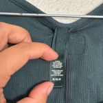 SKIMS  Green Ribbed Tank Top size medium Photo 5