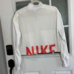 Nike Women's White Bomber Jacket Photo 3