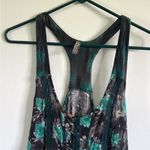 Free People  Racerback Top / Tunic Black and Green with Lace Photo 1