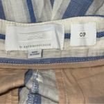 Anthropologie ETT:TWA  Size 0 P Blue White Coastal Striped Cotton Wide Leg Pants Photo 4